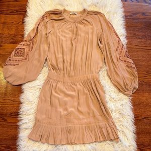 Ramy Brook blush/tan dress- size L